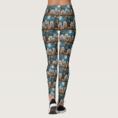 Amerikaanse Eskimo Halloween Spooky Leggings (Achterkant)