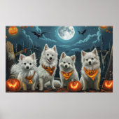Amerikaanse Eskimo Halloween Spooky Poster (Voorkant)