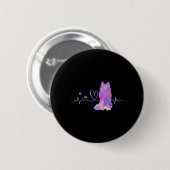 Amerikaanse Eskimo hartslag Ronde Button 5,7 Cm (Voorkant /achterkant)
