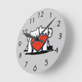 Amerikaanse  Eskimo Heartfelt Duo Ronde Klok (Hoek)