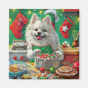 Amerikaanse Eskimo Holiday Baking: feestelijke ker Magneet