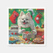 Amerikaanse Eskimo Holiday Baking: feestelijke ker Servet (Voorkant)