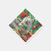 Amerikaanse Eskimo Holiday Baking: feestelijke ker Servet (Hoek)