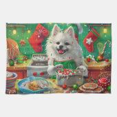 Amerikaanse Eskimo Holiday Baking: feestelijke ker Theedoek (Horizontaal)