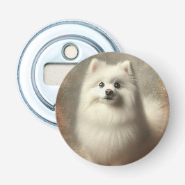 Amerikaanse Eskimo-hond Button Flesopener