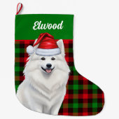 Amerikaanse Eskimo hond gespeeld met naam Grote Kerstsok (Voorkant)