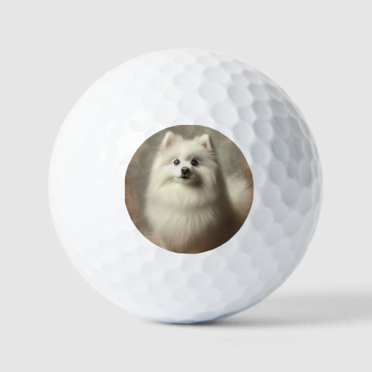 Amerikaanse Eskimo-hond Golfballen (Voorkant)