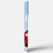 Amerikaanse eskimo-hond in auto met kerstman Case-Mate iPhone case (Achterkant / Rechts)