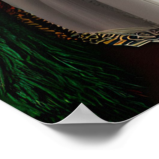 Amerikaanse Eskimo-hond in St. Patrick's Day Dress Poster (Hoek)