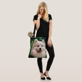 Amerikaanse Eskimo-hond in St. Patrick's Day Dress Tote Bag (Op model)