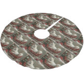 Amerikaanse Eskimo Hond Kerstfeest Kerstboom Rok (Gekanteld)