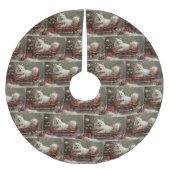 Amerikaanse Eskimo Hond Kerstfeest Kerstboom Rok (Voorkant)