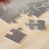 Amerikaanse Eskimo Hond Kerstfeest Legpuzzel (Zijkant)