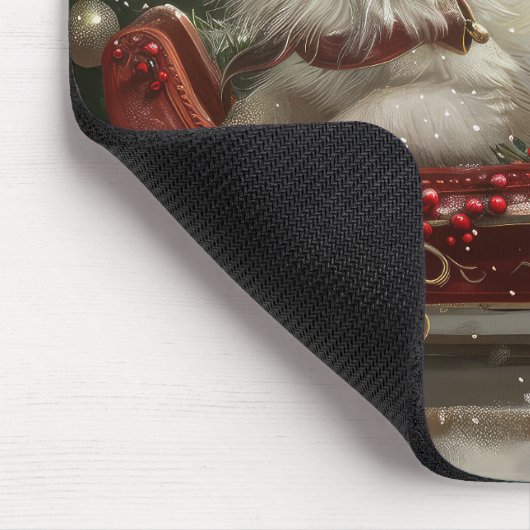 Amerikaanse Eskimo Hond Kerstfeest Muismat (Hoek)