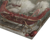 Amerikaanse Eskimo Hond Kerstfeest Snijplank (Hoek)