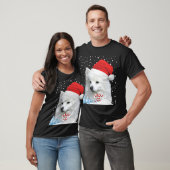 Amerikaanse Eskimo Hond Lelijke Kersttrui Santa H T-shirt (Unisex)