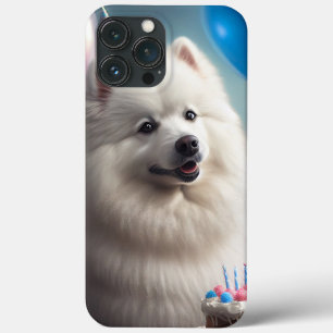 Amerikaanse eskimo-hond met ballonnen verjaardag Case-Mate iPhone case