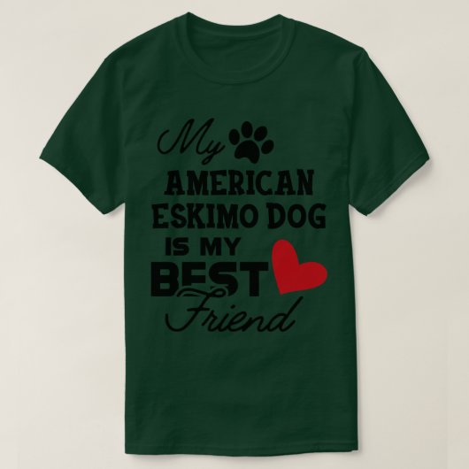 Amerikaanse Eskimo hond Mijn Amerikaanse eskimo ho T-shirt (Design voorkant)