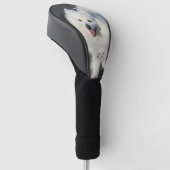 Amerikaanse Eskimo-hond monogrammen Golfheadcover (Schuin)