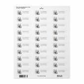 Amerikaanse Eskimo hond retour adreslabels Etiket (Full Sheet)