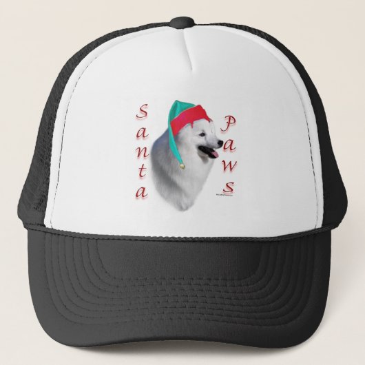 Amerikaanse Eskimo Hond Santa Paws Trucker Pet (Voorkant)