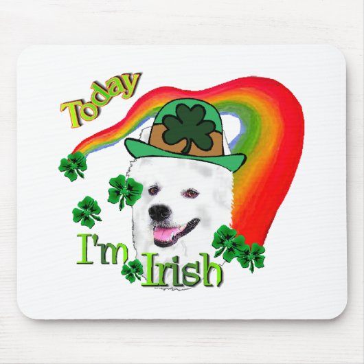 Amerikaanse Eskimo-hond St. Patricks Muismat (Voorkant)
