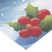 Amerikaanse Eskimo Hond Winter Wonderland Kerstmis Tafelkleed (Gekanteld)