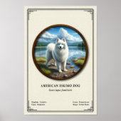Amerikaanse Eskimo-hond Zoölogie Serie Poster (Voorkant)
