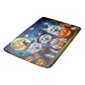 Amerikaanse Eskimo Honden Pompoen Halloween Grappi Badmat (Gekanteld)