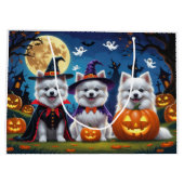 Amerikaanse Eskimo Honden Pompoen Halloween Grappi Groot Cadeauzakje (Achterkant)