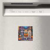 Amerikaanse Eskimo-honden Trick-or-Treating Hallow Magneet (Insitu (Vaatwasser))