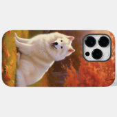 Amerikaanse Eskimo in herfstbladeren Herfst geïnsp Case-Mate iPhone Case (Achterkant (horizontaal))