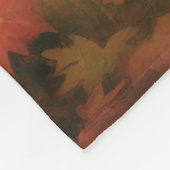 Amerikaanse Eskimo in herfstbladeren Herfst geïnsp Fleece Deken (Hoek)