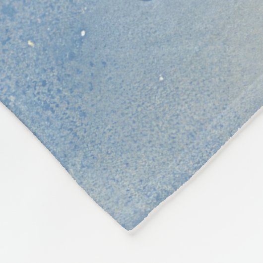 Amerikaanse Eskimo in Sledge Laat het Sneeuw Kerst Fleece Deken (Hoek)