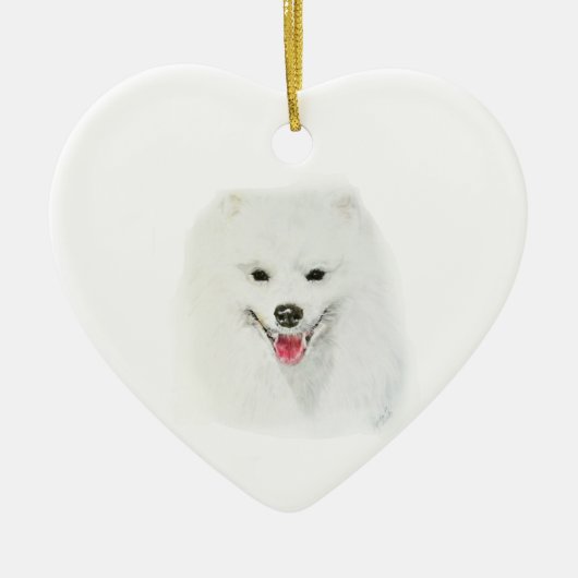 Amerikaanse Eskimo Keramisch Ornament (Voorkant)