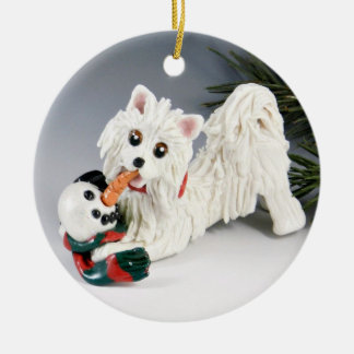 Amerikaanse Eskimo Keramisch Ornament