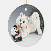 Amerikaanse Eskimo Keramisch Ornament (Links)