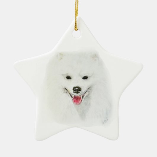 Amerikaanse Eskimo Keramisch Ornament (Voorkant)