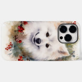 Amerikaanse Eskimo Kerstkrans Feestelijke Pup Case-Mate iPhone Case (Achterkant (horizontaal))