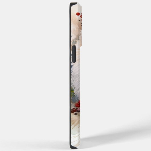 Amerikaanse Eskimo Kerstkrans Feestelijke Pup Case-Mate iPhone Case (Achterkant / Rechts)