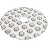 Amerikaanse Eskimo Kerstkrans Feestelijke Pup Kerstboom Rok (Gekanteld)