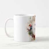 Amerikaanse Eskimo Kerstkrans Feestelijke Pup Koffiemok (Links)