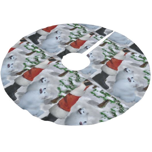 Amerikaanse Eskimo Kerstmis Kerstboom Rok (Gekanteld)