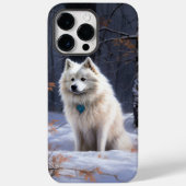 Amerikaanse Eskimo laat het sneeuwen Kerstmis Case-Mate iPhone Case (Achterkant)