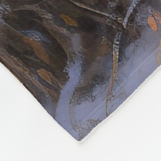 Amerikaanse Eskimo laat het sneeuwen Kerstmis Fleece Deken (Hoek)