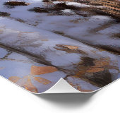 Amerikaanse Eskimo laat het sneeuwen Kerstmis Perfect Poster (Hoek)