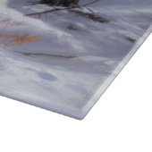 Amerikaanse Eskimo laat het sneeuwen Kerstmis Snijplank (Hoek)