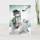 Amerikaanse Eskimo met de Kaarten van de Sneeuwman (Voorkant)