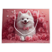 Amerikaanse Eskimo met Rozen - Valentijnsdag Groot Cadeauzakje (Voorkant)