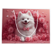 Amerikaanse Eskimo met Rozen - Valentijnsdag Groot Cadeauzakje (Achterkant)